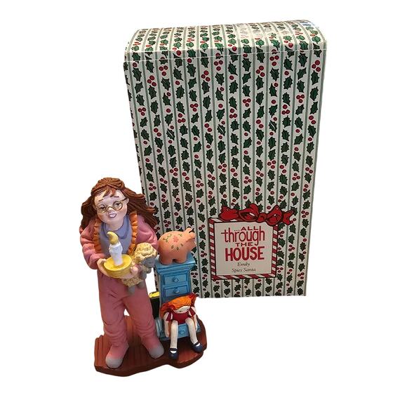 Department 56 Figurine – “Emily Spies Santa” – 1993 Discontinued – 5" - Picture 1 of 7
